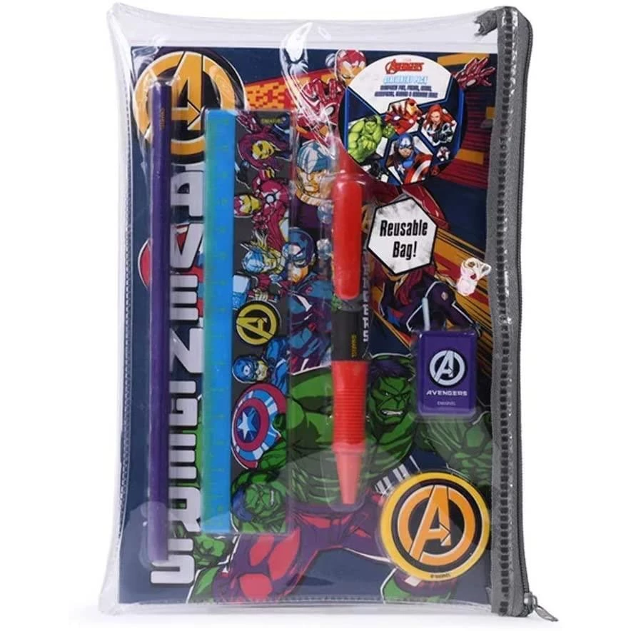 Film & TV Marvel Avengers Burst Bumper Stationery Set 4 Film & TV Marvel Avengers Burst Bumper Stationery Set