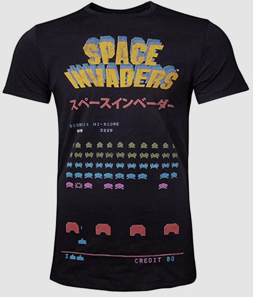 Space Invaders Level Mens T Geek Gear 4 Space Invaders Level Mens T Geek Gear