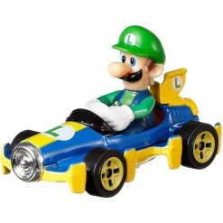 Super Mario Gaming Hot Wheels: Mario Kart - Luigi Mach 8 Figurine 10 Super Mario Gaming Hot Wheels: Mario Kart - Luigi Mach 8 Figurine