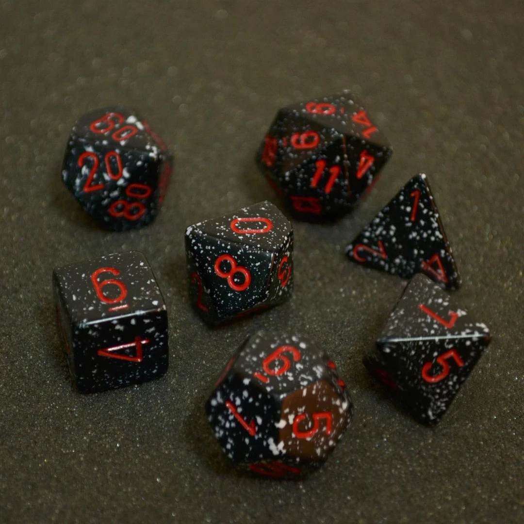Chessex Speckled Poly 7 Set Space 3 Chessex Speckled Poly 7 Set Space