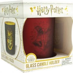 Harry Potter Hogwarts Glass Candle Holder PALADONE Film & TV