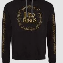 Geek-Aboo The Lord Of The Rings - Gold Foil Logo Pullover