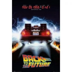 Back To The Future BTTF Delorean Poster
