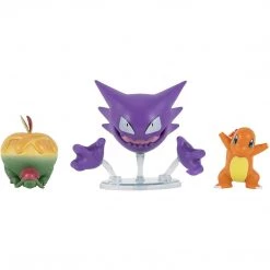 Pokemon Battle Figurine Set - Haunter, Charmander & Appletun