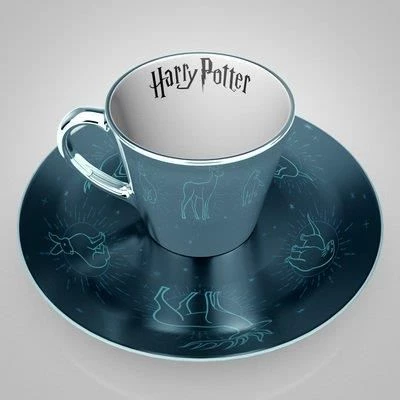 Harry Potter HP Patronus Mirror Mug & Plate 4 Harry Potter HP Patronus Mirror Mug & Plate