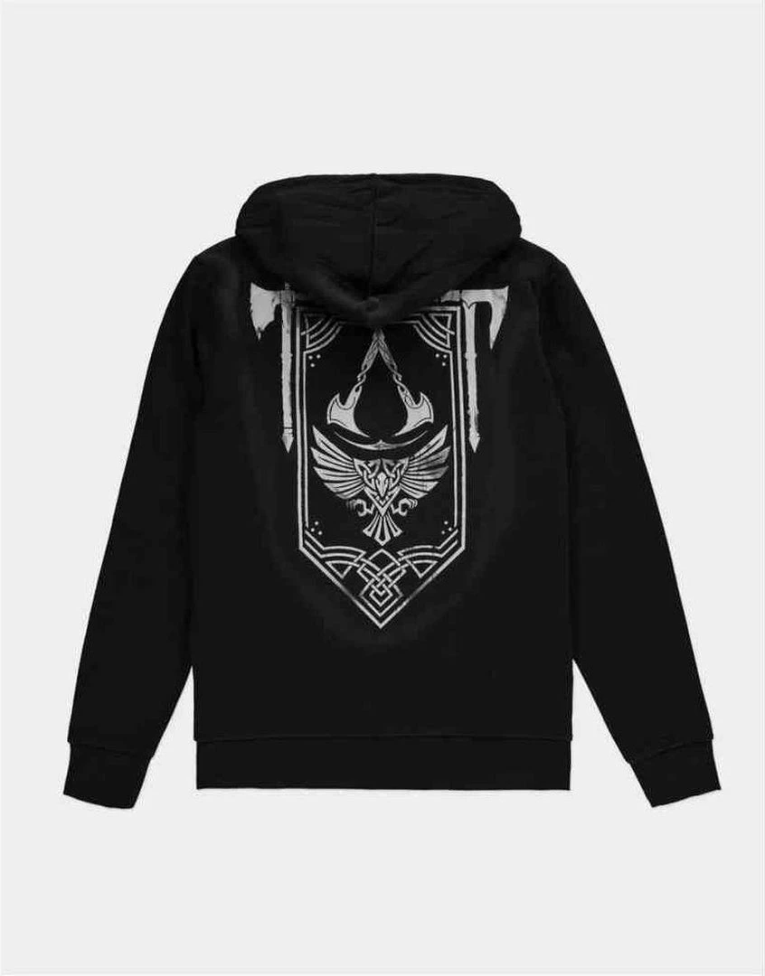 Geek-Aboo Assassin's Creed: Black Zip Crest Banner Hoodie 7 Geek-Aboo Assassin's Creed: Black Zip Crest Banner Hoodie