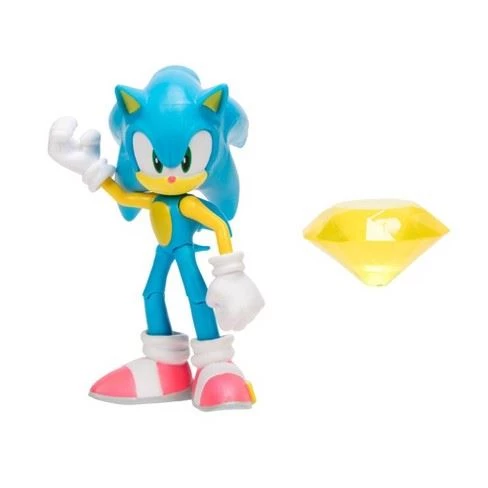Sonic The Hedgehog Sonic W/ Yellow Emerald Action Figure 3 Sonic The Hedgehog Sonic W/ Yellow Emerald Action Figure